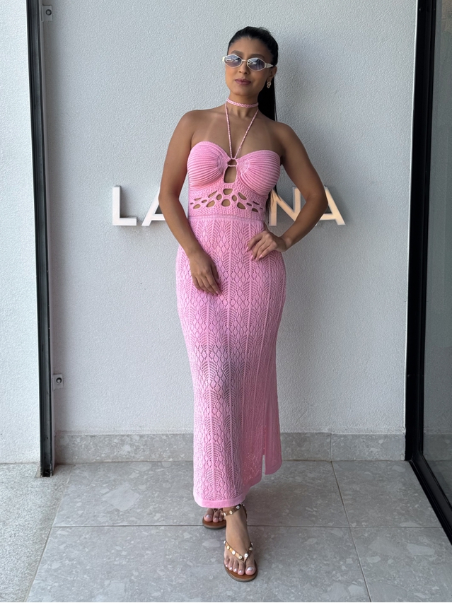 Vestido Tricot Verônica Rosa