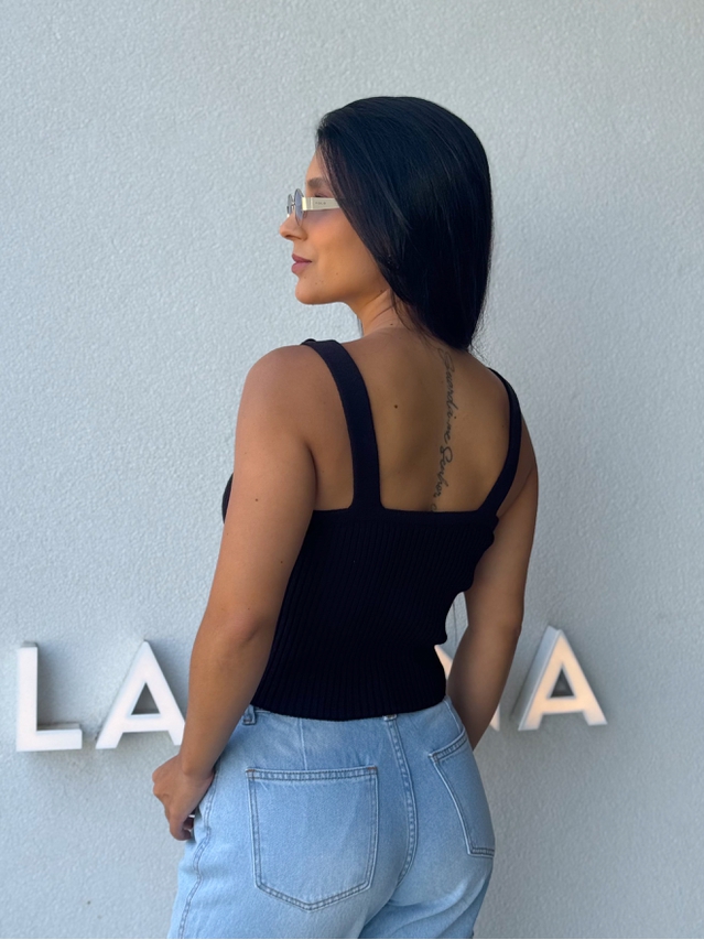 Blusa Tricot Daniela Preta