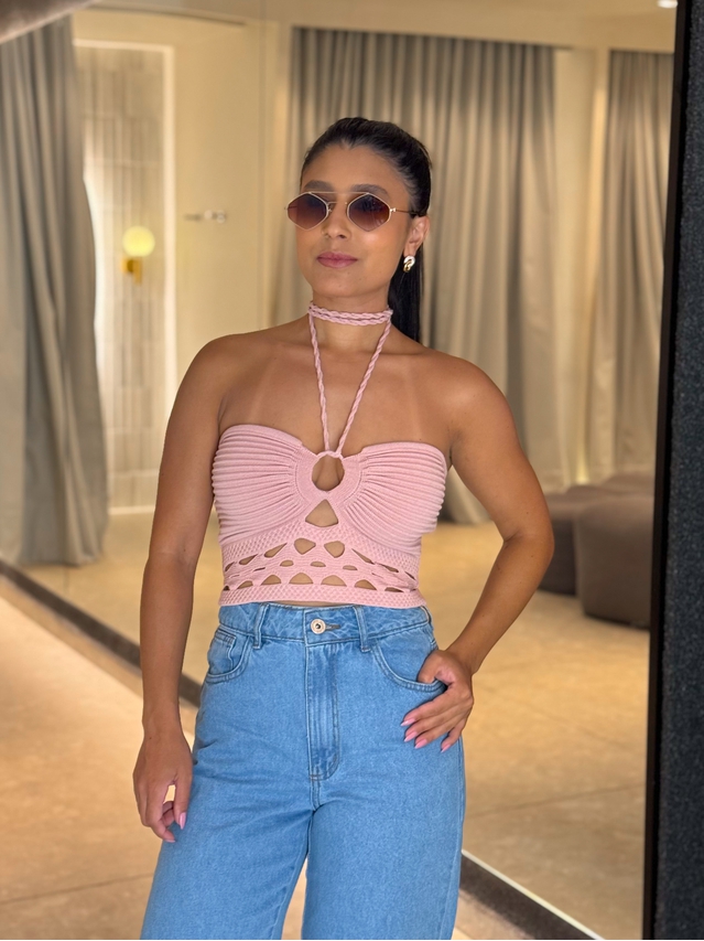 Blusa Tricot Simaria Rosa