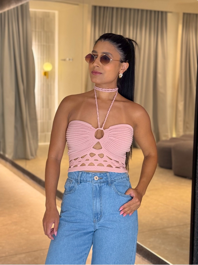 Blusa Tricot Simaria Rosa