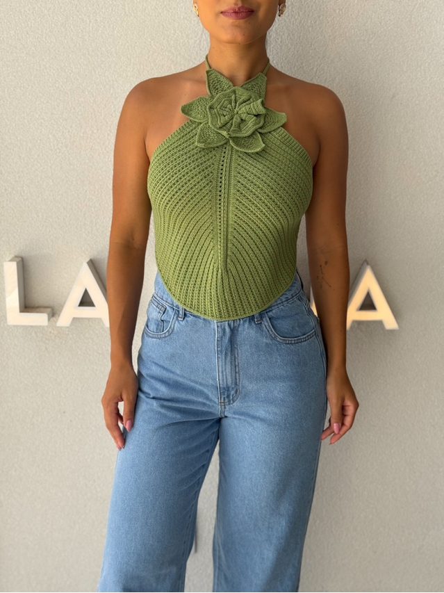 Blusa Tricot Sil Verde
