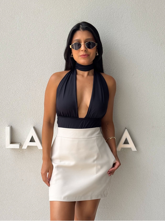 Body Frente Única Fabi Preto