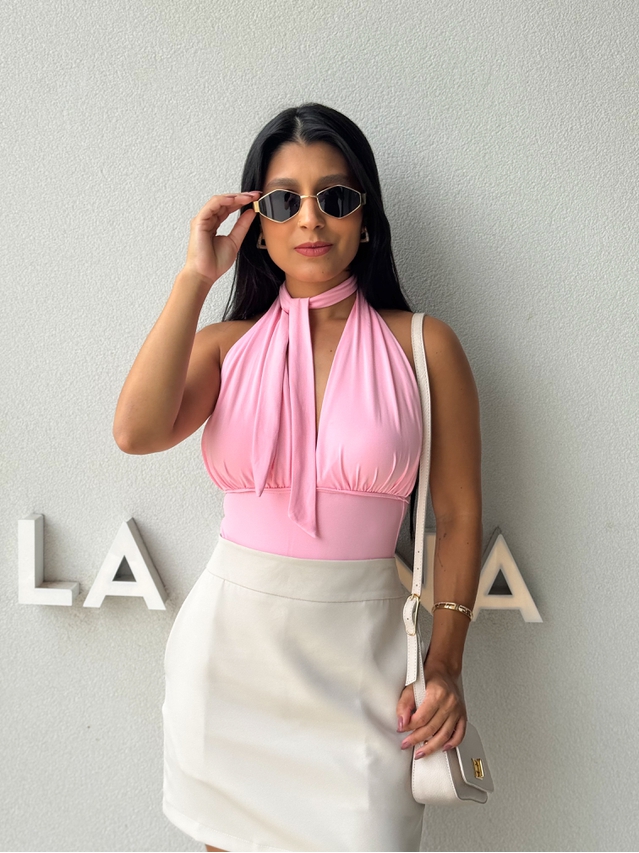 Body Frente Única Fabi Rosa