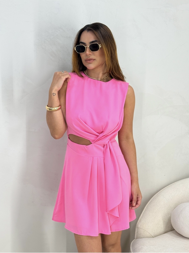 Vestido Transpassado Bahamas Rosa