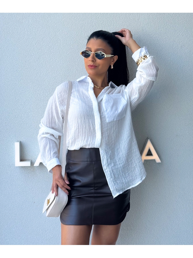 Camisa Viscolinho Aline Branco