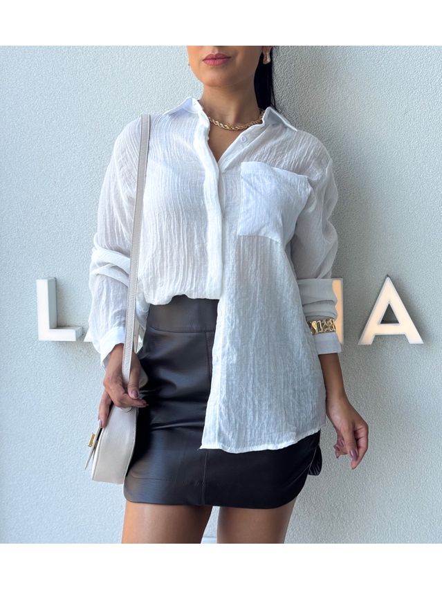 Camisa Viscolinho Aline Branco