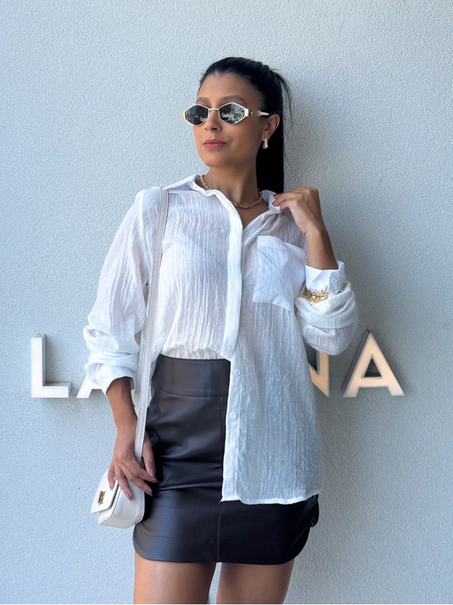 Camisa Viscolinho Aline Branco