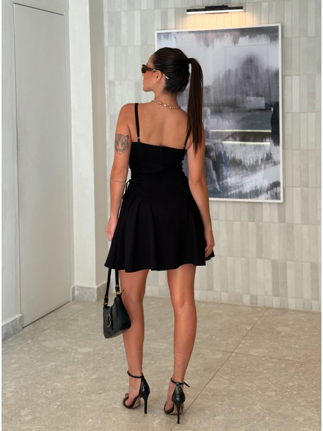 Vestido Alça Suzana Preto