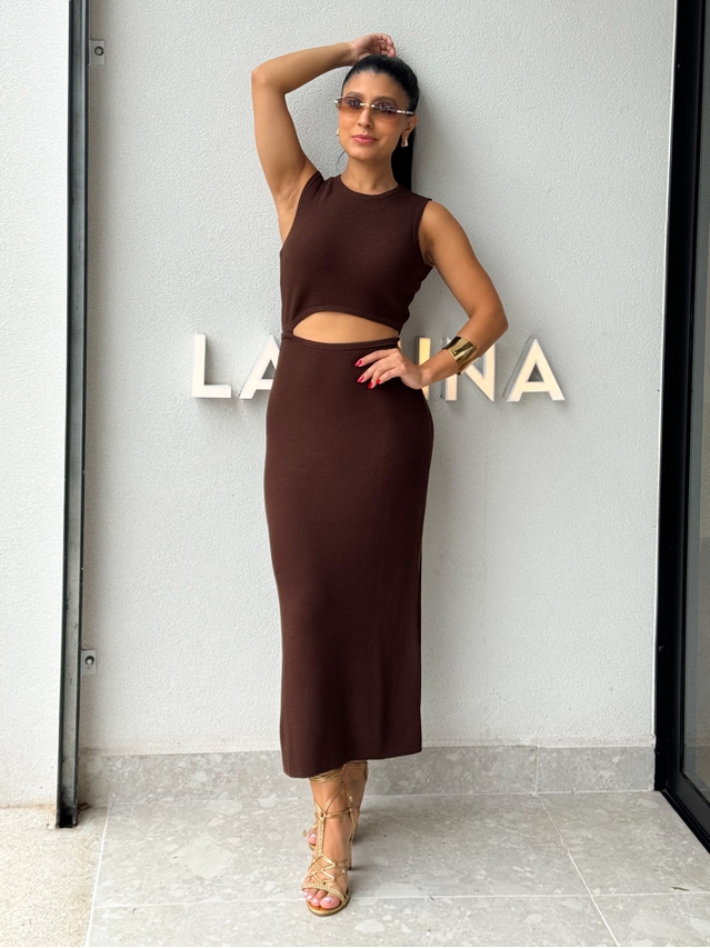Vestido Tricot Luisa Café