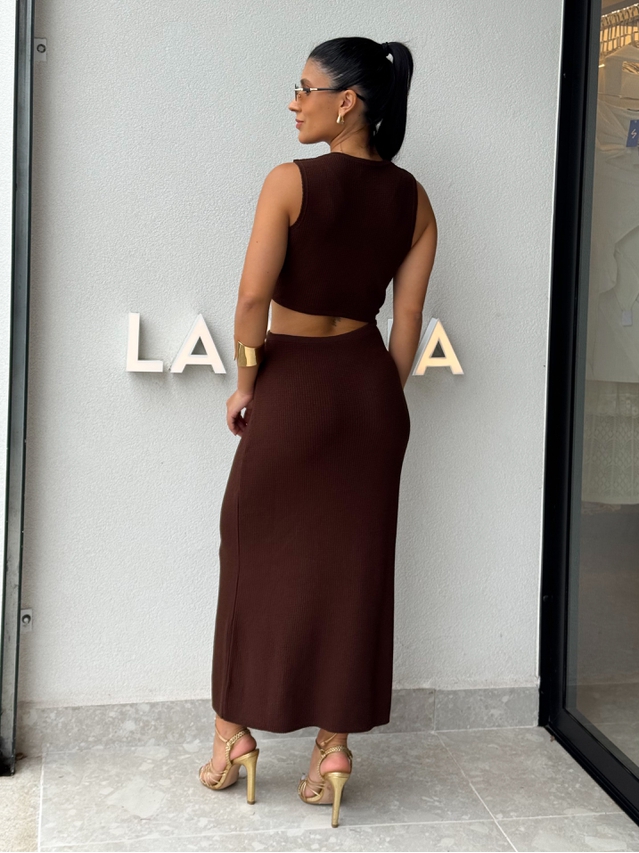 Vestido Tricot Luisa Café