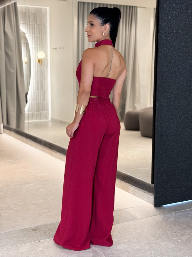 Conjunto Frente Única Raissa Cereja 