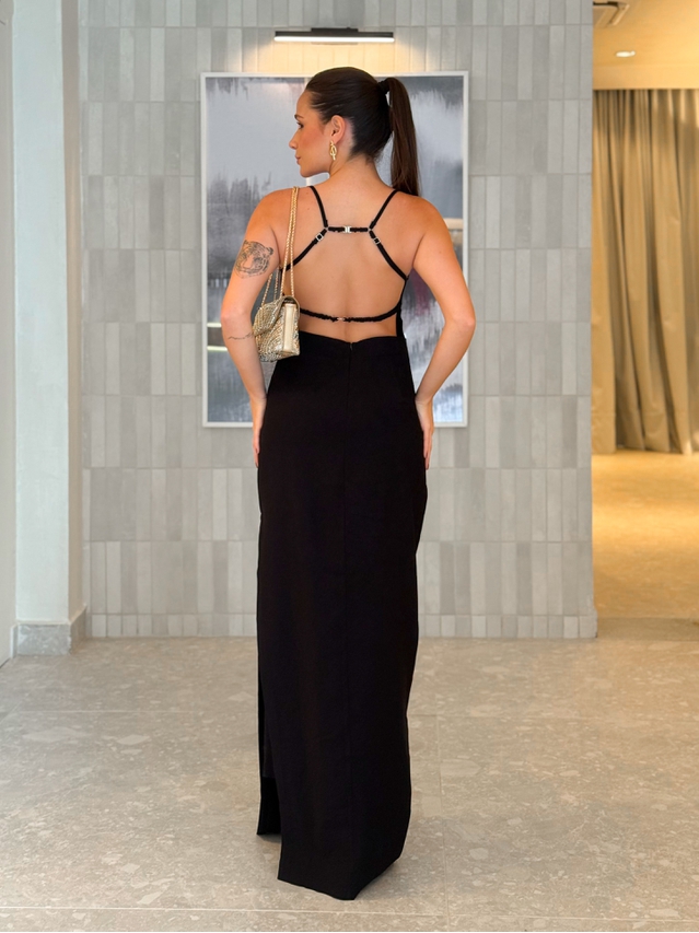 Vestido Longo Irlanda Preto