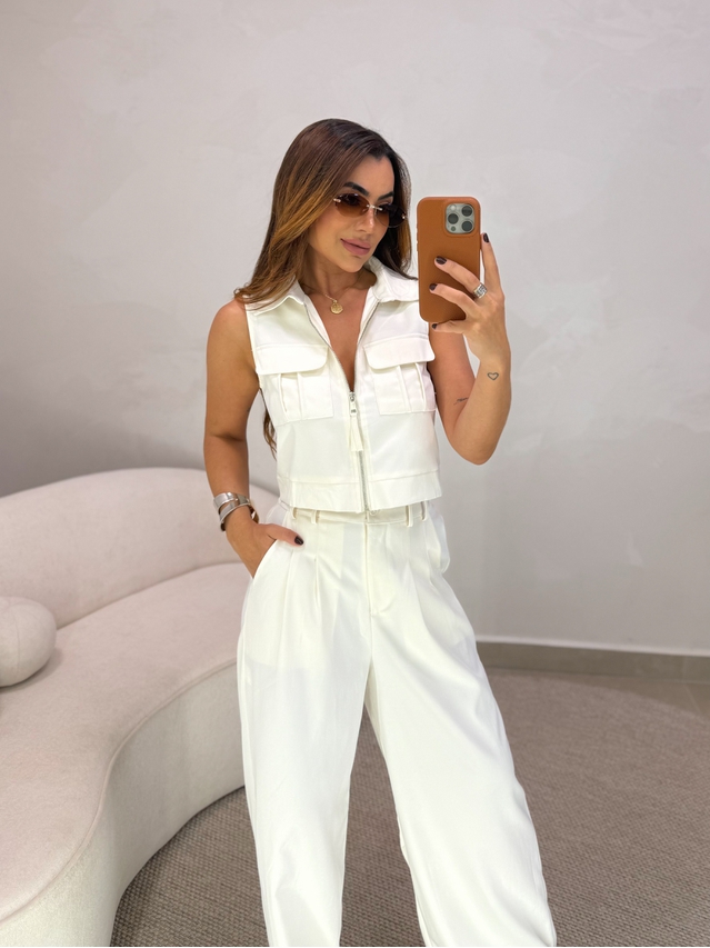 Conjunto Calça Samara Marfim