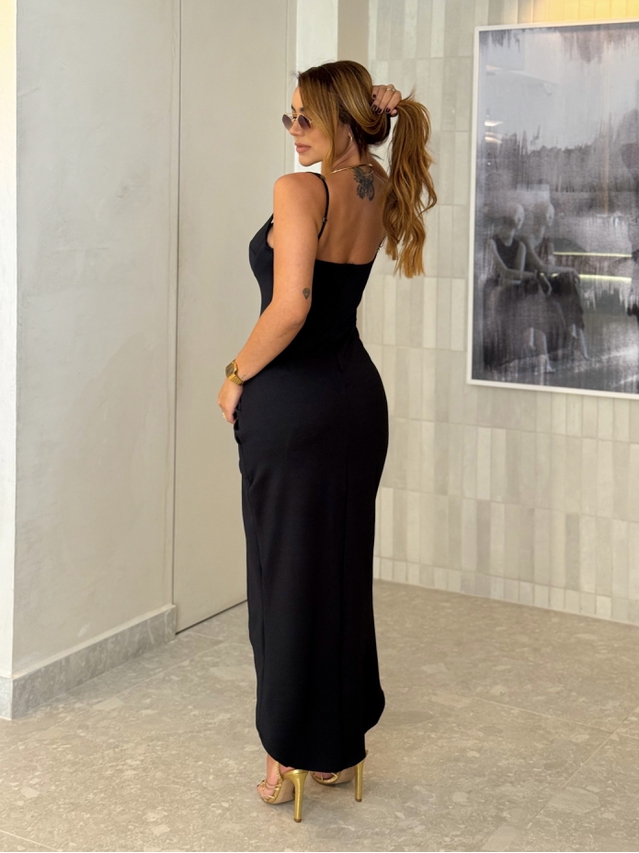 Vestido Midi Ananda Preto