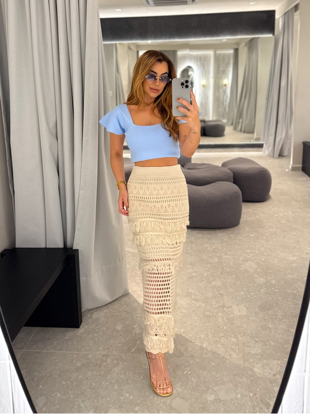 Blusa Tricot Babi Azul