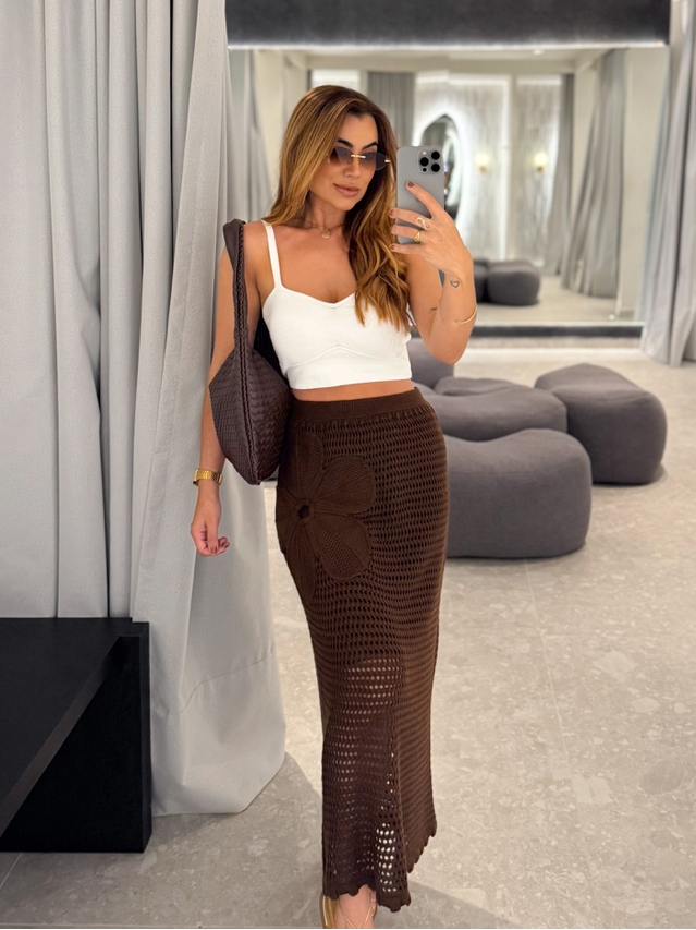 Cropped Tricot Alça Kenia Off