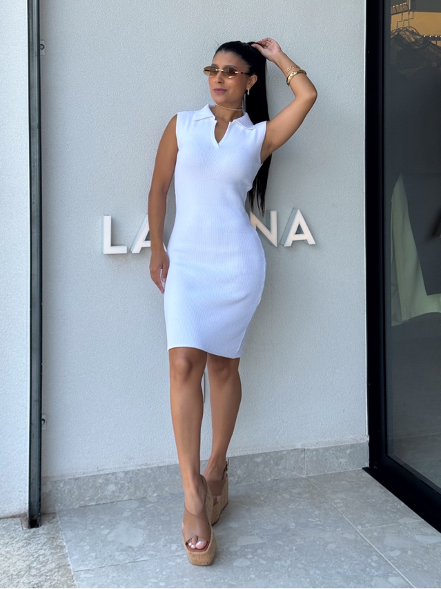 Vestido Gola Polo Chloe Off