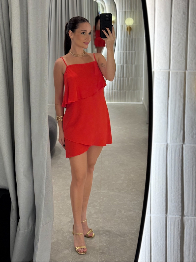 Vestido Alcinha Jordânia Vermelho