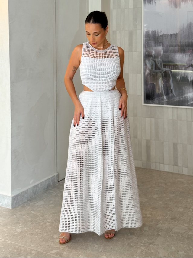 Vestido Tricot Rosane Branco