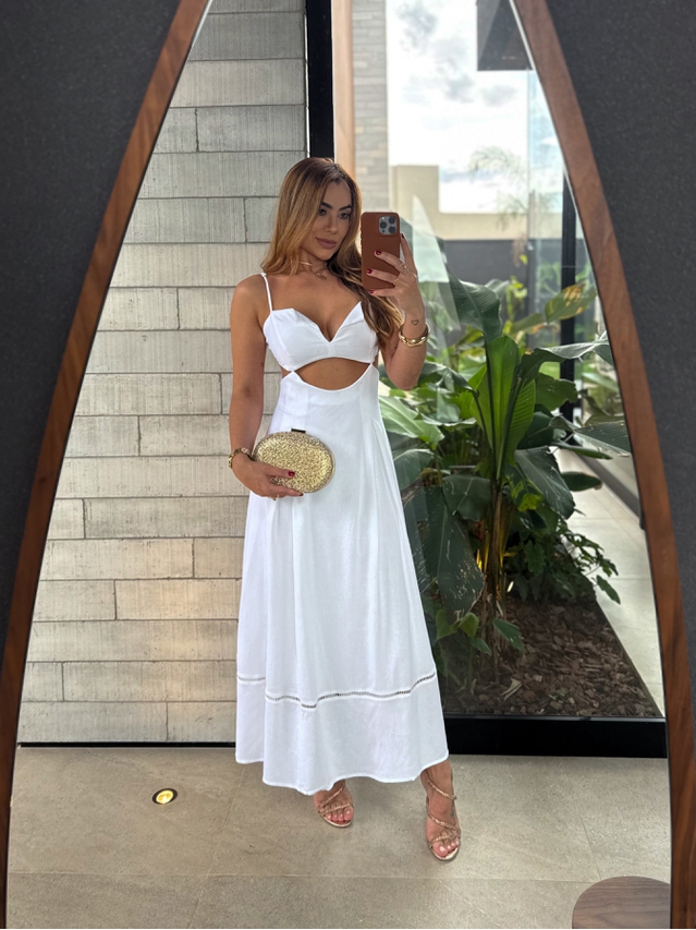 Vestido Midi Maraisa Branco 