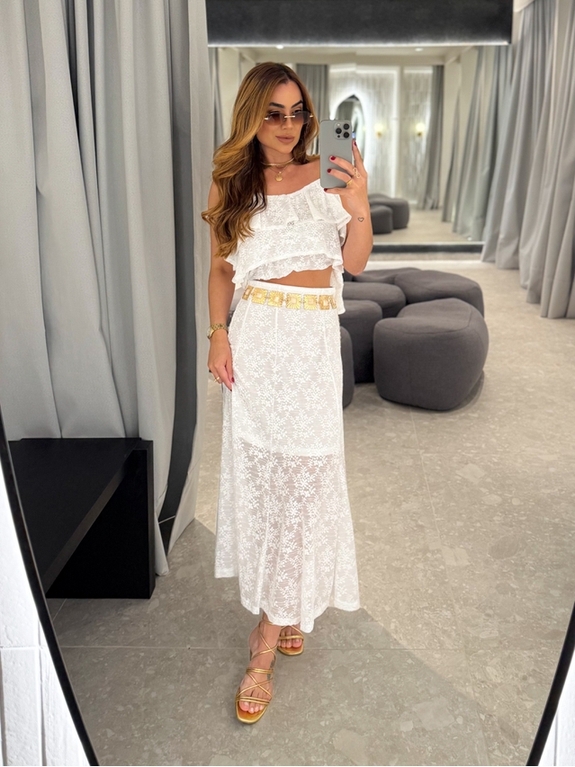 Conjunto Rendado Dara Branco