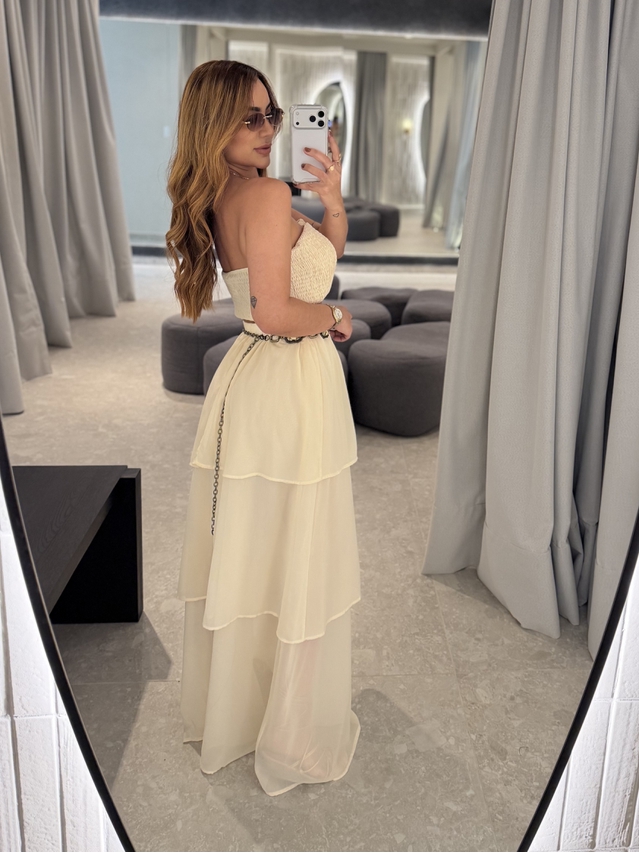 Conjunto Saia Rubia Manteiga