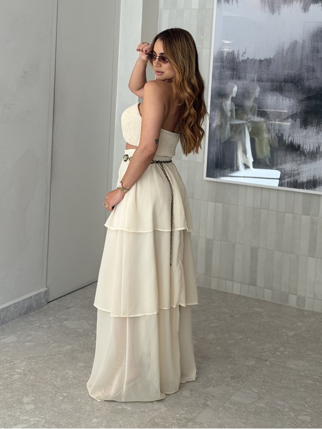 Conjunto Saia Rubia Manteiga