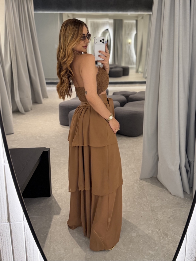 Conjunto Saia Rubia Café 