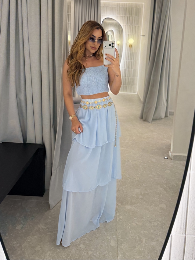 Conjunto Saia Rubia Azul