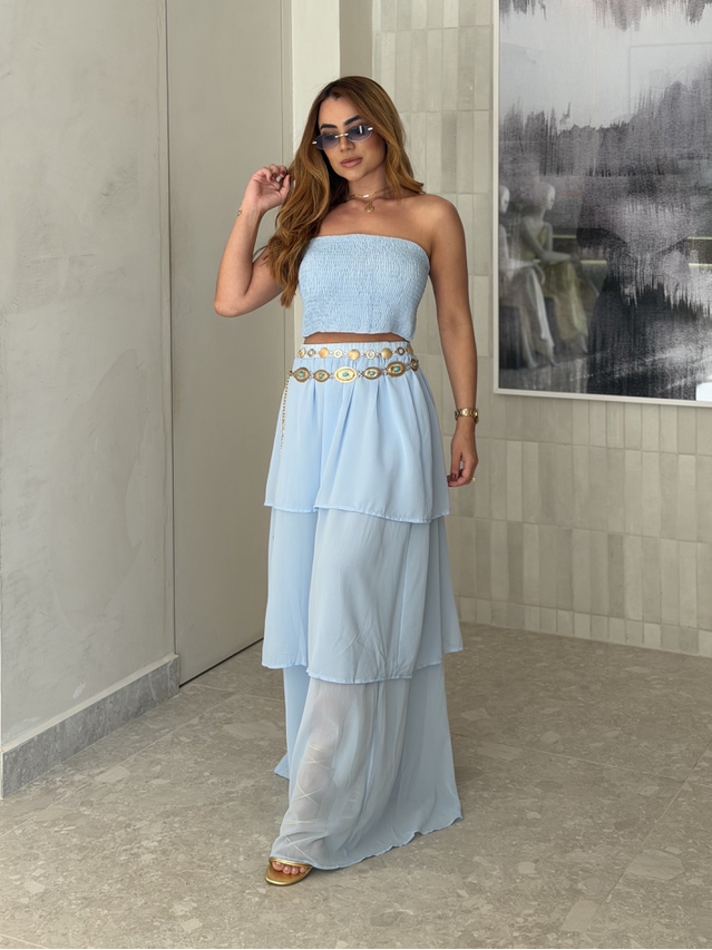 Conjunto Saia Rubia Azul