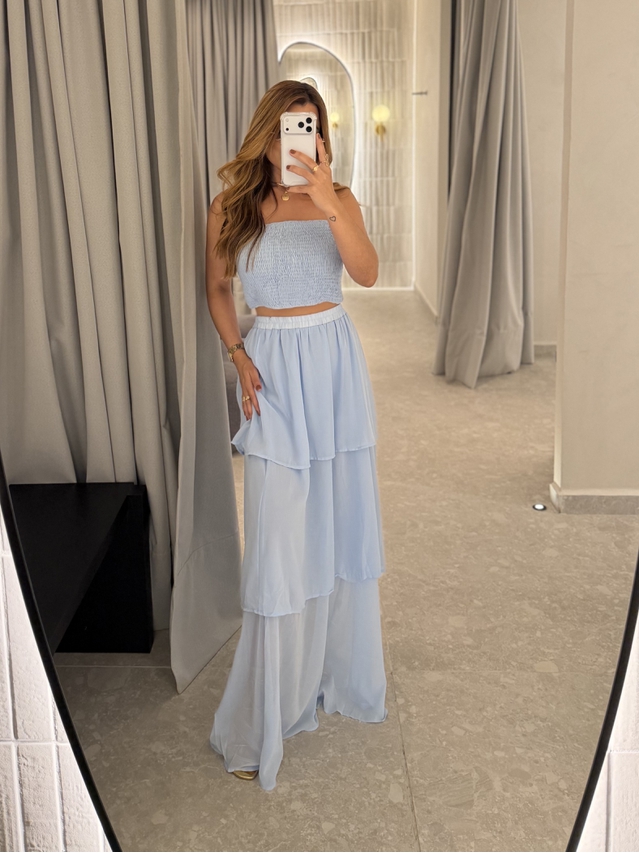 Conjunto Saia Rubia Azul