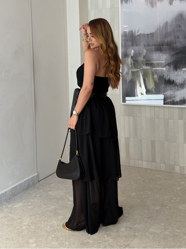 Conjunto Saia Rubia Preto