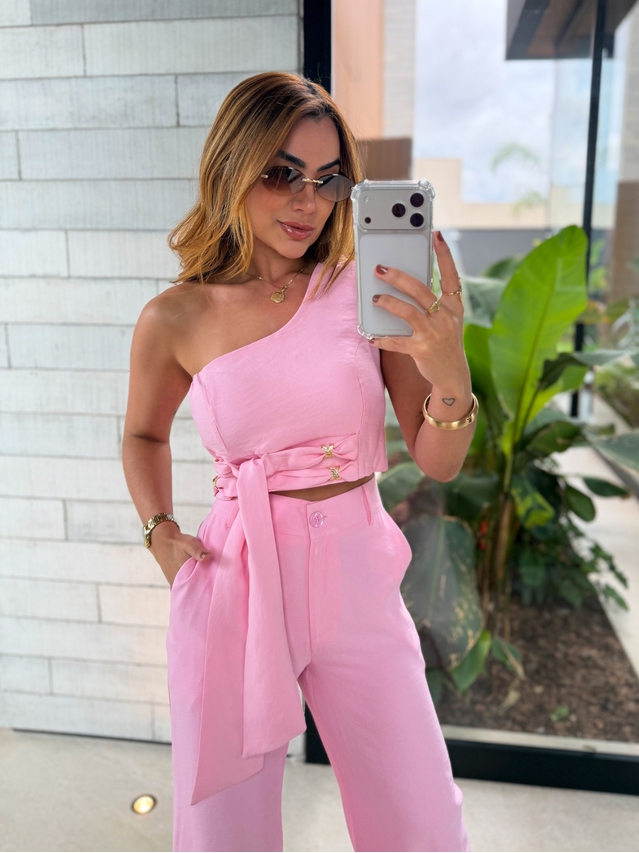 Conjunto Calça Felicity Rosa