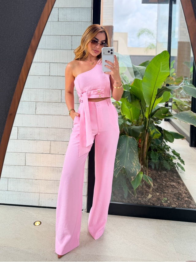 Conjunto Calça Felicity Rosa