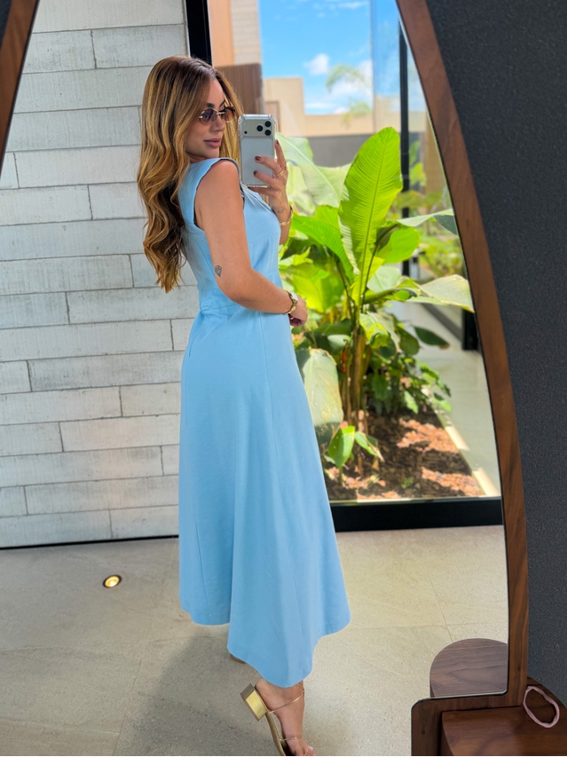 Vestido Alça Kali Azul