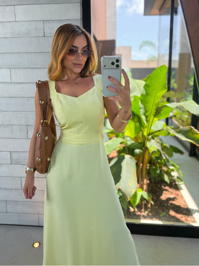 Vestido Alça Kali Amarelo
