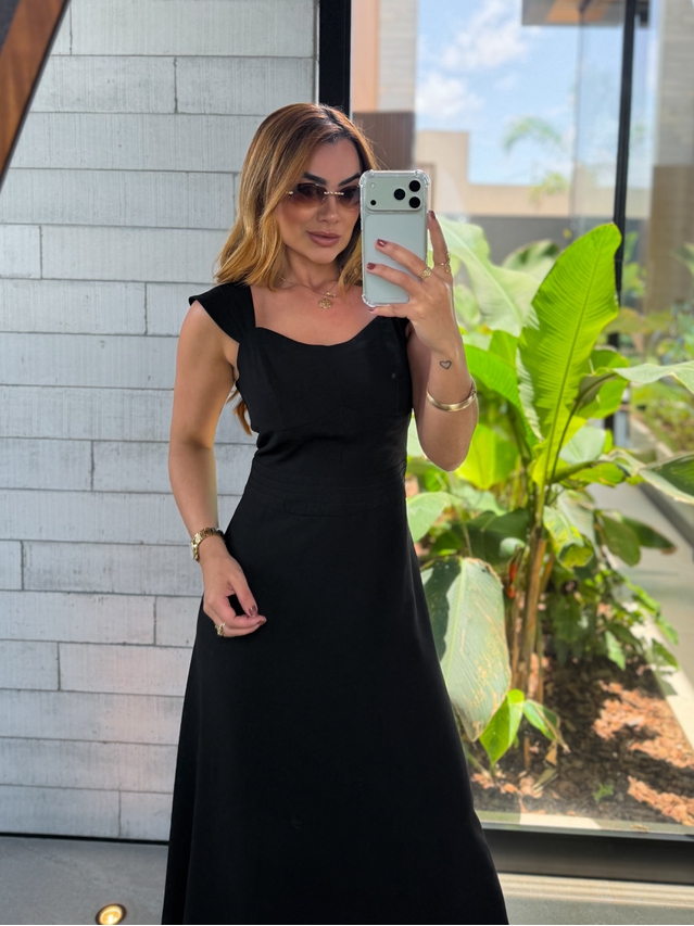 Vestido Alça Kali Preto