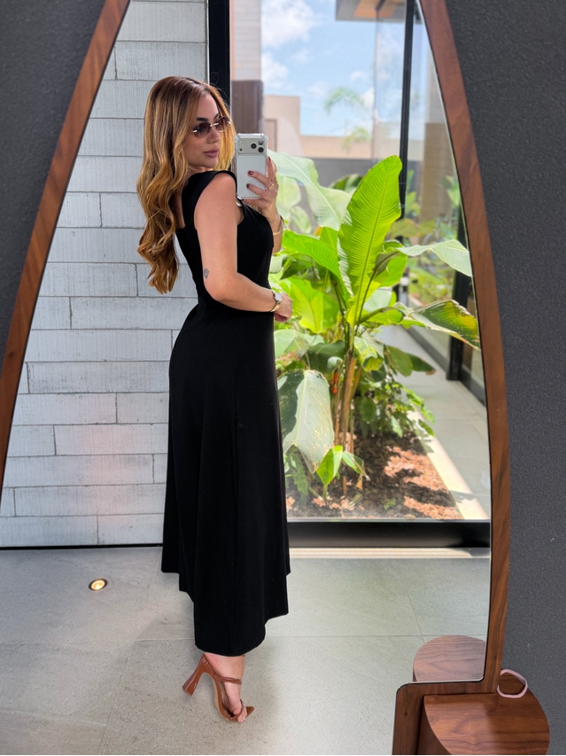 Vestido Alça Kali Preto