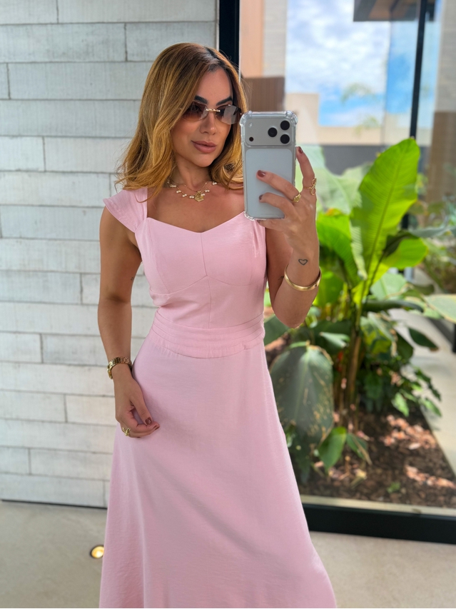 Vestido Alça Kali Rosa