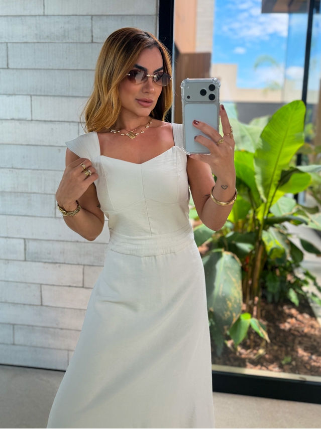 Vestido Alça Kali Areia