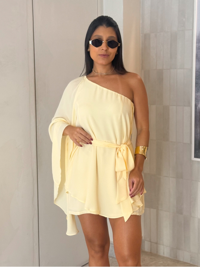 Macaquinho Bata Francine Amarelo