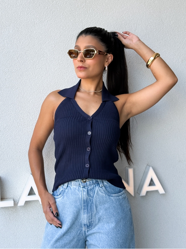 Blusa Tricot Frente Única Miranda Marinho 