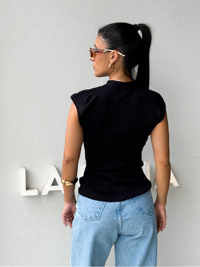 Blusa Amarração Giselle Preta