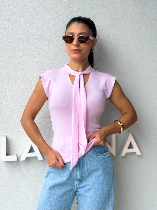 Blusa Amarração Giselle Rosa