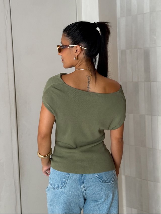 Blusa Tricot Light Úrsula Verde