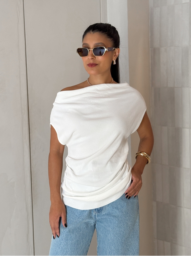 Blusa Tricot Light Úrsula Branca