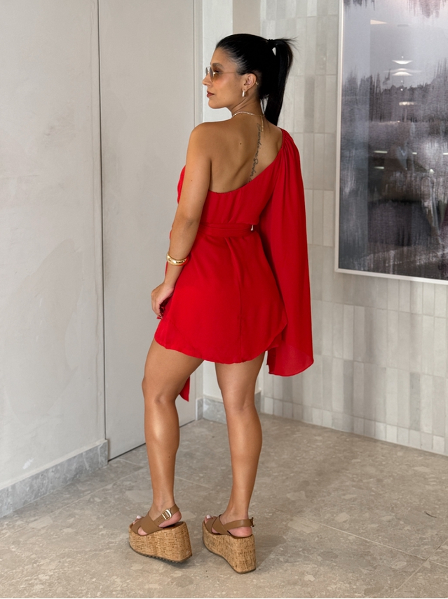 Macaquinho Bata Francine Vermelho