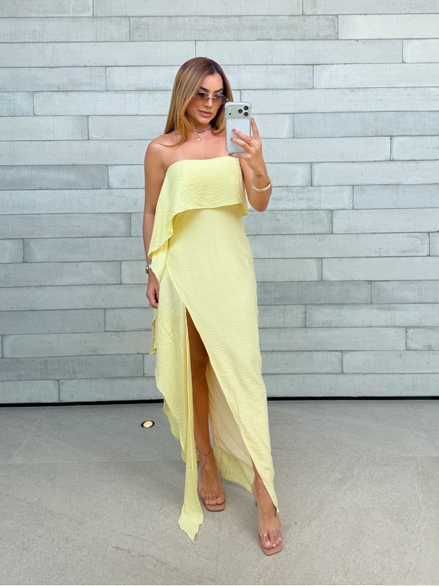 Vestido Tomara Que Caia Taylor Amarelo