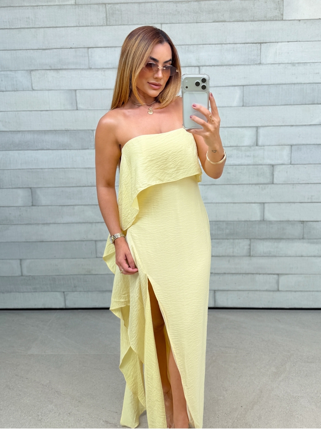 Vestido Tomara Que Caia Taylor Amarelo