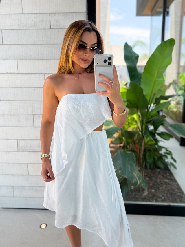 Vestido Midi Lorena Branco